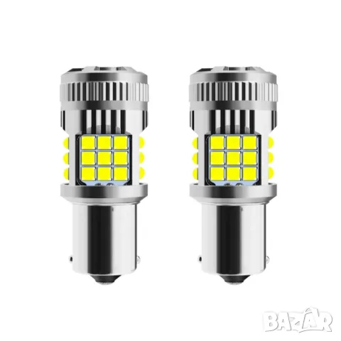 LED крушки с две функции бели 12-24V 2 броя