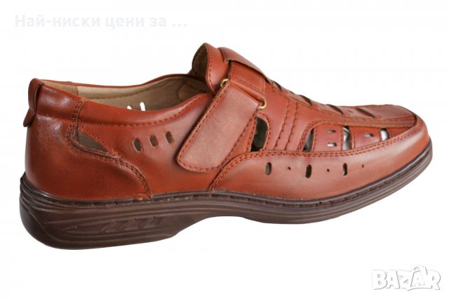 Мъжки обувки пролет-лято кафеви мод.06, снимка 2 - Ежедневни обувки - 40189117