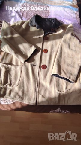 Двулицево вълнено палто, снимка 3 - Палта, манта - 35517976