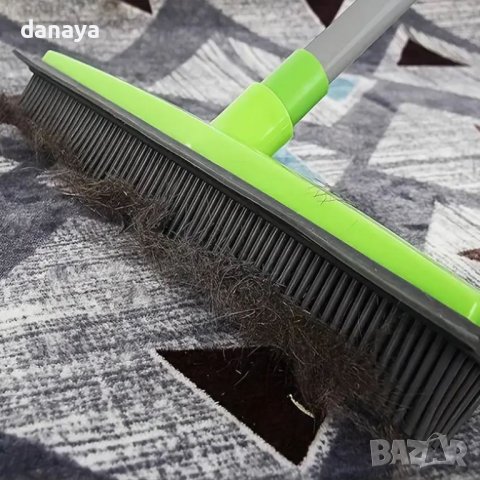 4185 Четка метла с гумени ресни и перо за обиране на вода, снимка 5 - Мопове, кофи, четки и метли - 42892532