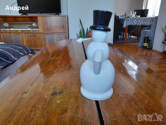 Стар свещник Снежен човек, снимка 4 - Други ценни предмети - 37168628