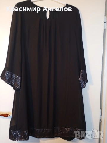 Рокля коприна с подплата с гръдна обиколка 120см.