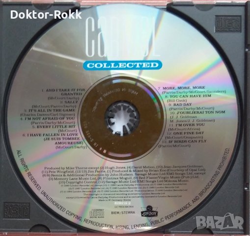 Carmel – Collected (1990, CD), снимка 3 - CD дискове - 38446553