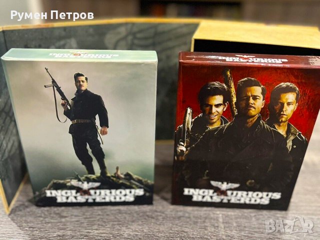 2 Steelbooks ГАДНИ КОПИЛЕТА - INGLORIOUS BASTERDS Ultra Limited DELUXE One Click Steelbooks Edition, снимка 10 - Blu-Ray филми - 44286524