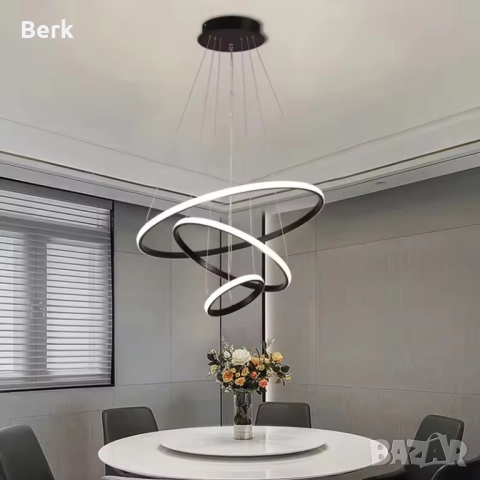 Модерен LED полилей, снимка 2 - Полилеи - 52487811