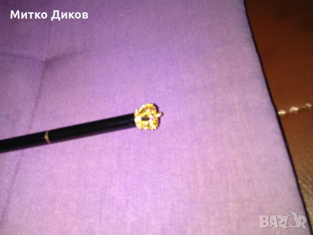 Химикалка ролер метална с коронка с кристали, снимка 3 - Ученически пособия, канцеларски материали - 29589852