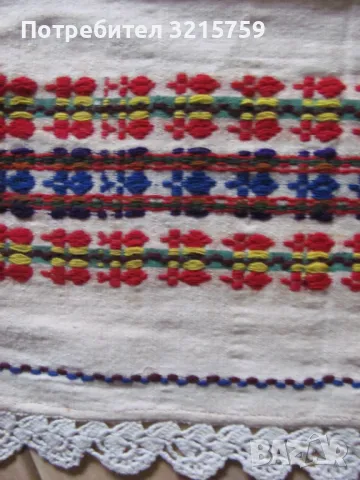 19в. кърпа ръчно тъкан памучен кенар, снимка 8 - Антикварни и старинни предмети - 49424160