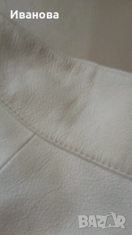 Голяма бяла чанта от естествена кожа, снимка 4 - Чанти - 54017354