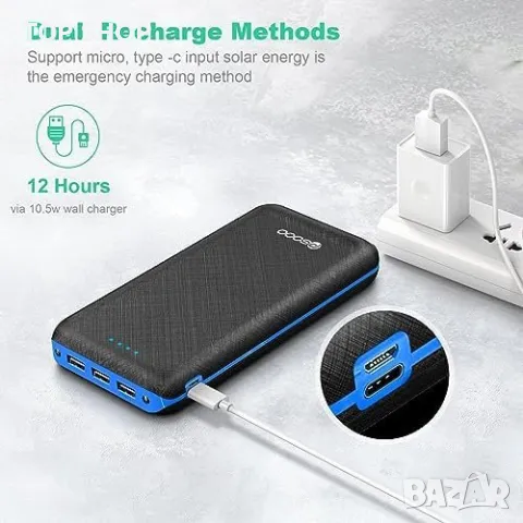 Ново Преносимо бързо зарядно устройство Power Bank 30000mAh батерия банка, снимка 6 - Друга електроника - 49956881