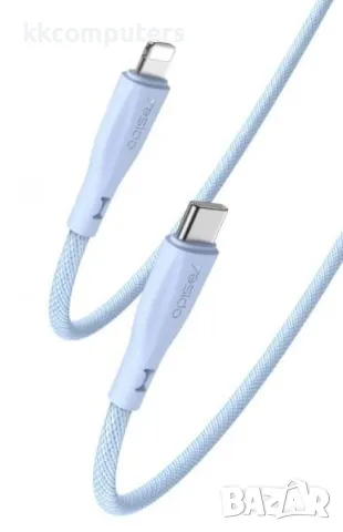 YESIDO CA169 PD кабел / Type-C - Lightning / 27W , 1.2m / Бял / Баркод : 2403834