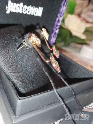 just cavalli нови цветни обеци , снимка 3 - Обеци - 52682854