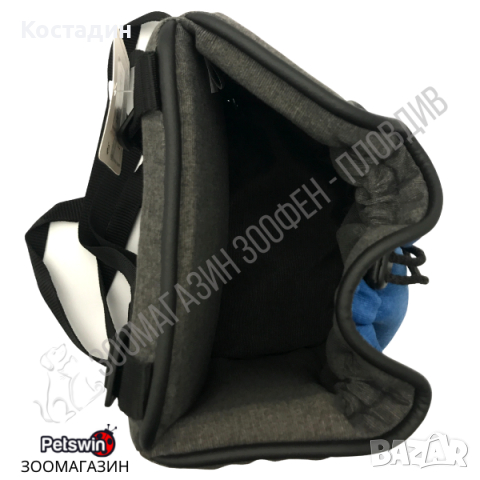 Раница/Чанта за Куче/Коте - 2 размера - Сиво-Синя разцветка - Ferplast, снимка 5 - За кучета - 36545650