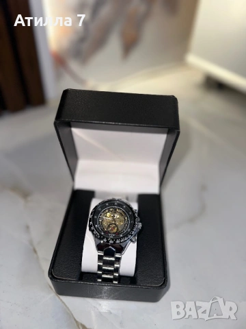 Winner - луксозен мъжки мъжки автоматичен часовник с видим механизъм, снимка 12 - Мъжки - 54166608