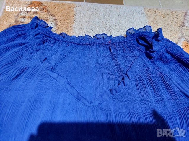 Синя блуза , снимка 3 - Блузи с дълъг ръкав и пуловери - 39976187