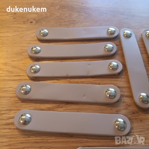 Кожени дръжки за мебели, комплект 8 бр., 96 мм, снимка 9 - Шкафове - 53255412