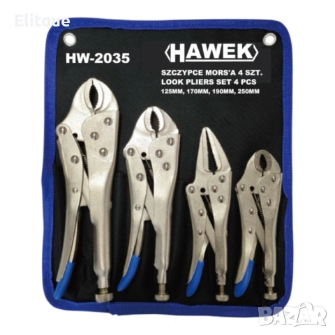 Комплект клещи чираци, 4 части HAWEK, HW-2035