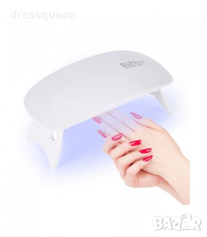 3091 UV/LED лампа за маникюр и педикюр Sun Mini, Мощност 6 W, снимка 7 - Педикюр и маникюр - 34248468