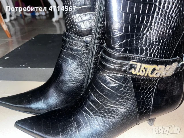 Оригинални дамски боти Just Cavali , снимка 5 - Дамски елегантни обувки - 56548546
