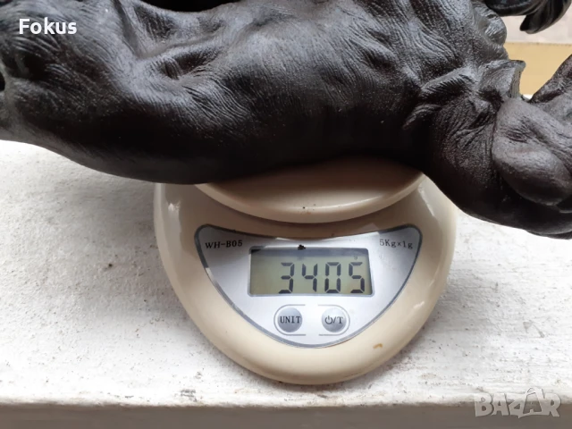 Прекрасна статуетка фигура на ловно куче от чугун, снимка 8 - Антикварни и старинни предмети - 51083448