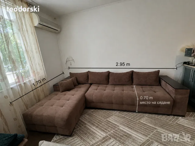 Продава се ъглов диван в ПЕРФЕКТНО СЪСТОЯНИЕ!!!