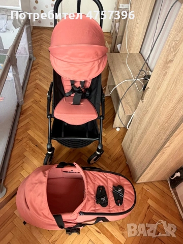 Stokke Yoyo 3 ползвана само 2 месеца като нова, кош (0-6), седалка 6+м, снимка 4 - Детски колички - 53964602