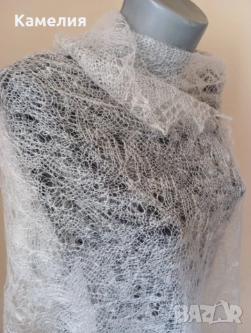 Шал от кози пух , снимка 4 - Шалове - 53211888