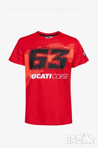 Ducati Corse Francesco Bagnaia #63 тениска – официална MotoGP тениска