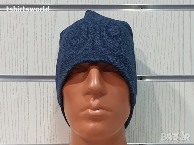 Нова зимна шапка с цвят тъмносин пясък, снимка 4 - Шапки - 32046545