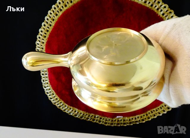 Бронзова каничка,сосиера,купичка,тиган. , снимка 6 - Антикварни и старинни предмети - 40777243