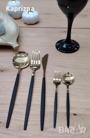 Комплект от 30 прибора за хранене, снимка 3 - Прибори за хранене, готвене и сервиране - 51597181