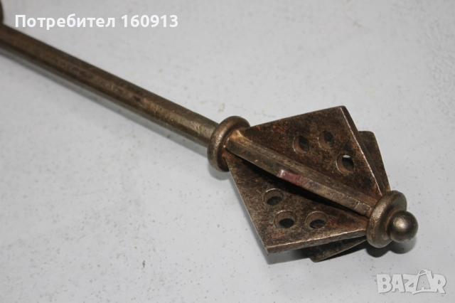 Оригинален Старинен Западноевропейски Боен Буздуган., снимка 8 - Антикварни и старинни предмети - 51443258