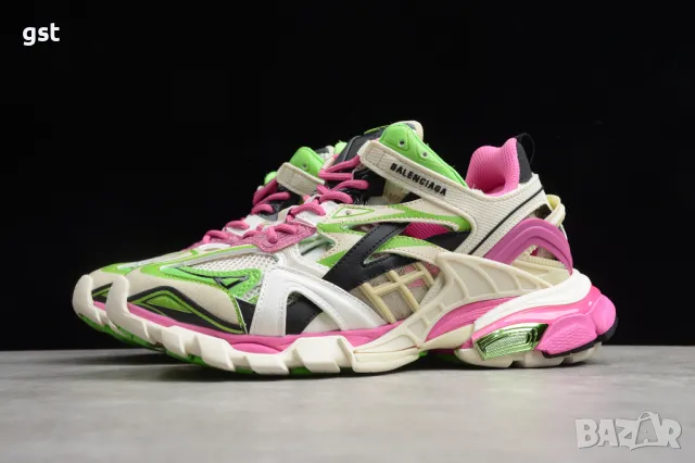 Редки Баленсиага Balenciaga Track 2 Green Pink Маратонки Уникални 