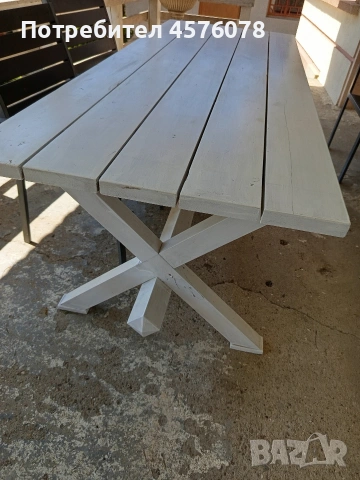 масивна дървена маса в много добро състояние, снимка 5 - Маси - 54244175