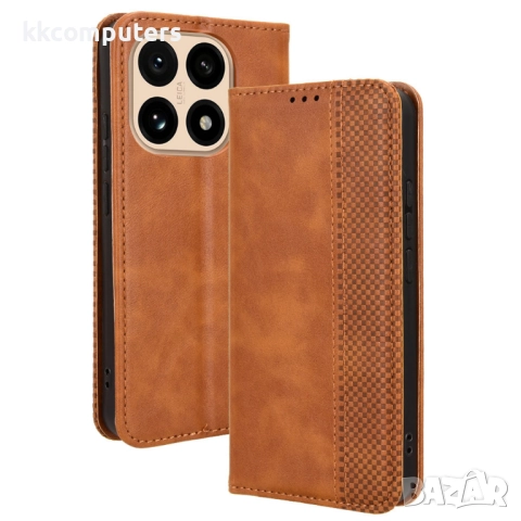 Кожен Ретро Калъф за Xiaomi 15T -Магнитно затваряне, Държач за Карти и Стойка, вкл. Протектор, 4 Цвя, снимка 2 - Калъфи, кейсове - 52390772