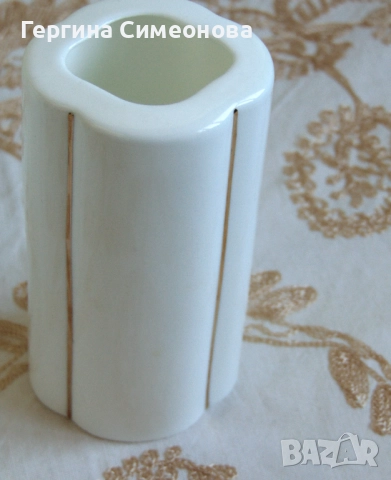 Три вази български костен порцелан, снимка 4 - Вази - 52616257