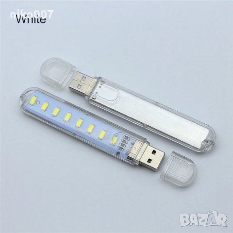 Универсална USB LED Лампа-крушка за лаптоп-телефон-таблет и др., снимка 4 - Лаптоп аксесоари - 30267914