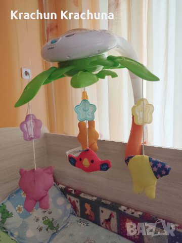 Музикална въртележка с лампа и проектор, снимка 1