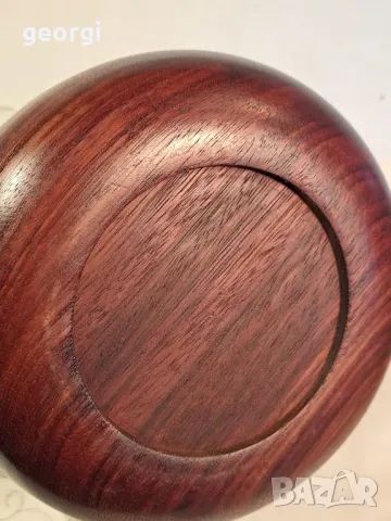 дървена купа от махагон 23/6, снимка 4 - Декорация за дома - 49662936