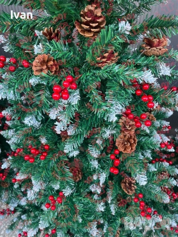Елха Paris с декорация Коледна, снимка 2 - Декорация за дома - 52125021