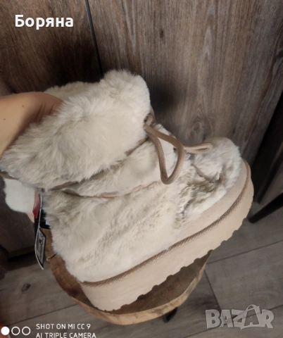 New Yorker нови бежове апрески с пух, снимка 16 - Дамски апрески - 53274545