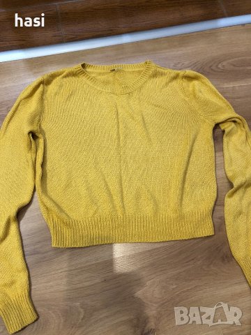  Жълта блуза , снимка 2 - Блузи с дълъг ръкав и пуловери - 38799534