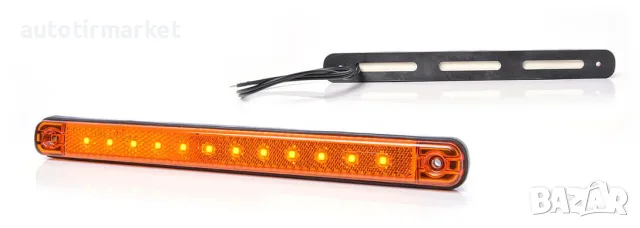 LED габарит 12 диода жълт – WAS 824, снимка 2 - Аксесоари и консумативи - 56053071