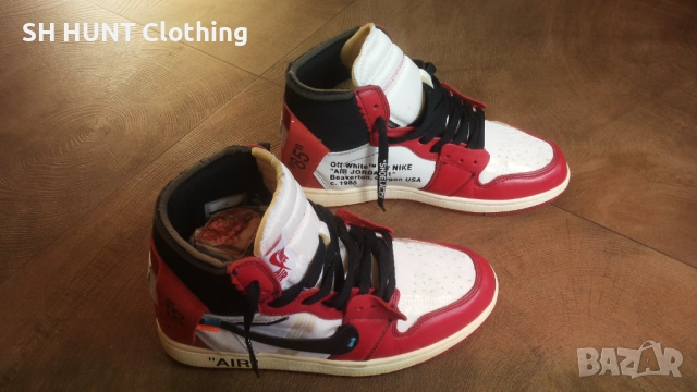 Off-White × Nike Air Jordan 1 Retro High The Ten "Chicago" AA3834-101 Размер EUR 44/UK 9 41-14-S, снимка 4 - Маратонки - 52666735