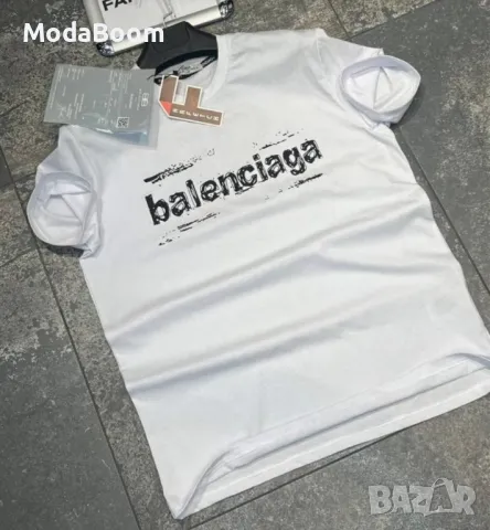 Balenciaga бяла тениска 