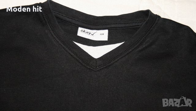 Okay блуза за момче размер 128 см. /черна/, снимка 2 - Детски Блузи и туники - 34121311