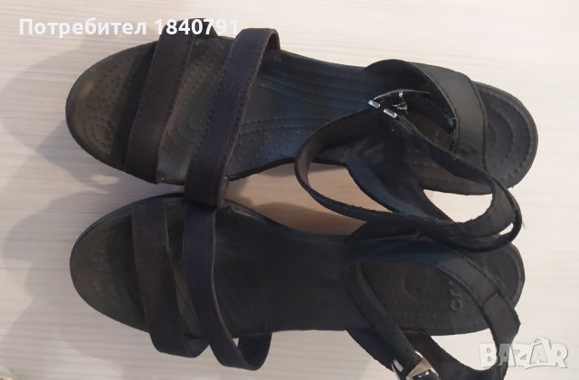 CROCS дамски сандали – черни, №40, снимка 8 - Сандали - 40642481
