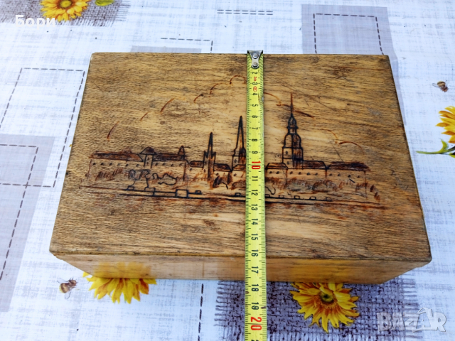 Стара дървена кутия, снимка 3 - Декорация за дома - 36574898