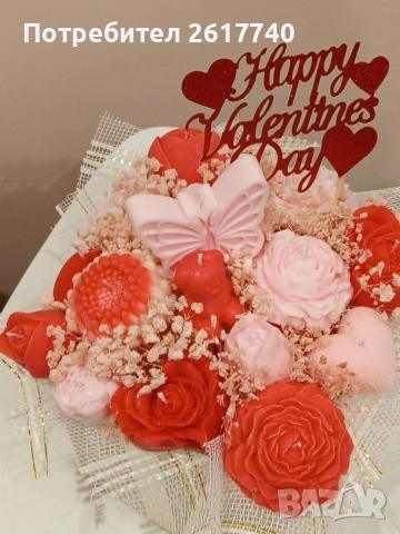 Луксозни соеви букети в кутия – перфектен подарък, снимка 2 - Декорация за дома - 53354808