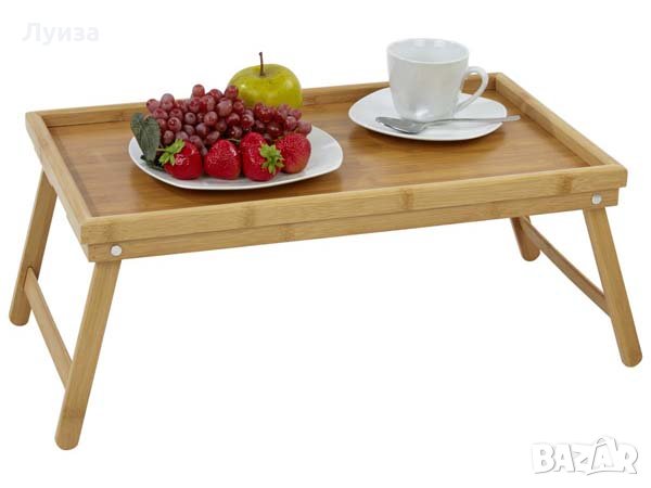 Бамбуков поднос на крачета, снимка 4 - Други - 30063252