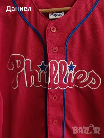 Бейзболна риза на Philadelphia Phillies , снимка 4 - Бейзбол - 55711594